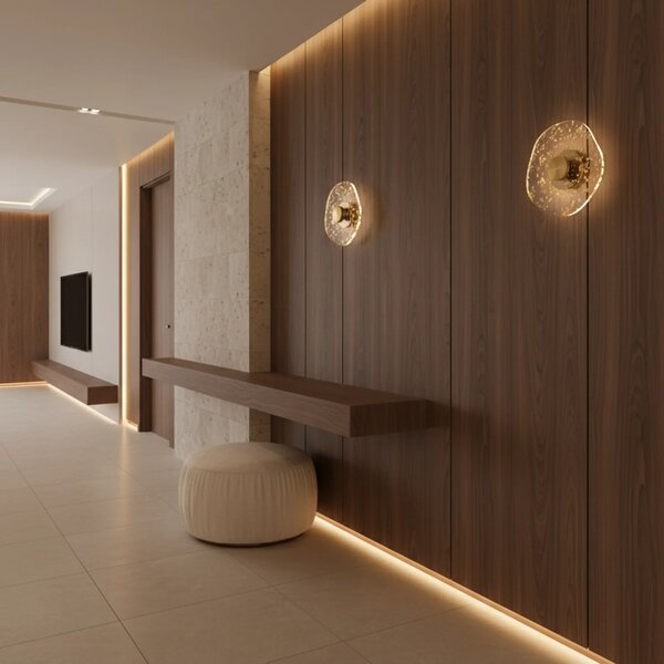 Φωτιστικό τοίχου LED APP1794-W Brush Gold
