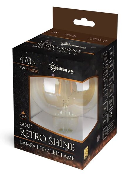 Διακοσμητικός λαμπτήρας θερμός LED E-27 230V 5W Edison 14461