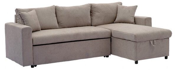 Γωνιακός Καναπές Lilian Μπεζ 225x148x81 cm