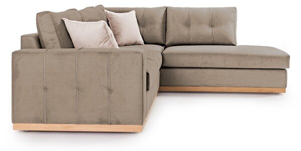 Αριστερός Γωνιακός Καναπές Boston Mocha - Κρεμ - Natural 280x225x95 cm