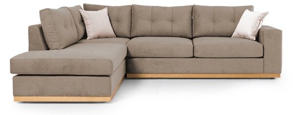 Δεξιός Γωνιακός Καναπές Boston Mocha - Κρεμ - Natural 280x225x95 cm