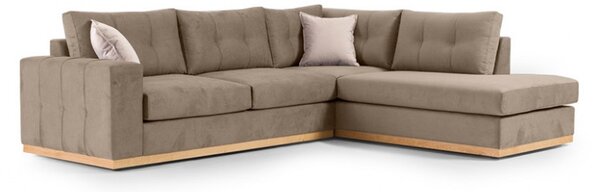 Αριστερός Γωνιακός Καναπές Boston Mocha - Κρεμ - Natural 280x225x95 cm