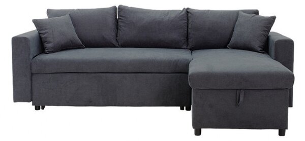Γωνιακός Καναπές Lilian Ανθρακί 225x148x81 cm