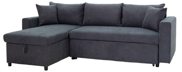 Γωνιακός Καναπές Lilian Ανθρακί 225x148x81 cm
