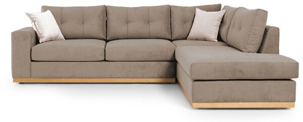 Αριστερός Γωνιακός Καναπές Boston Mocha - Κρεμ - Natural 280x225x95 cm