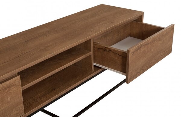 Έπιπλο TV Rodez 180 Walnut-Μαύρο