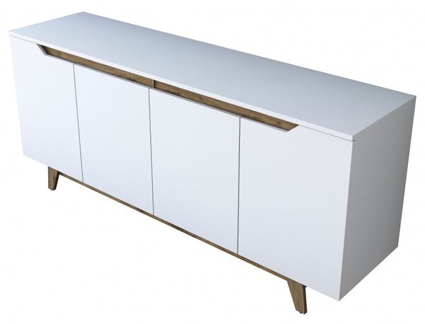 Κονσόλα GD102 Λευκό-Walnut