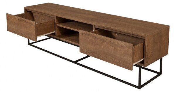 Έπιπλο TV Rodez 180 Walnut-Μαύρο