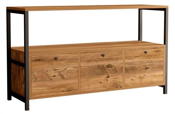 Κονσόλα Nero v2 Walnut-Μαύρο