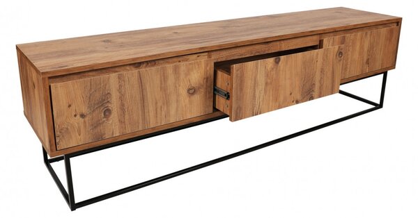 Έπιπλο TV Lupin Walnut-Μαύρο