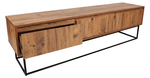 Έπιπλο TV Lupin Walnut-Μαύρο
