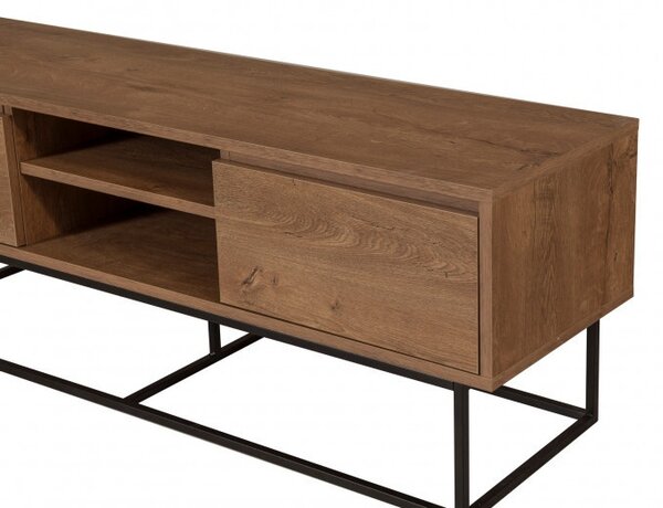 Έπιπλο TV Rodez 140 Walnut-Μαύρο