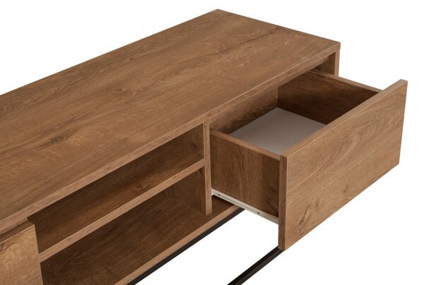 Έπιπλο TV Rodez 140 Walnut-Μαύρο