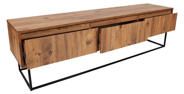 Έπιπλο TV Lupin Walnut-Μαύρο