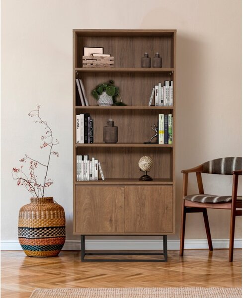 Βιβλιοθήκη Rea Walnut-Μαύρη