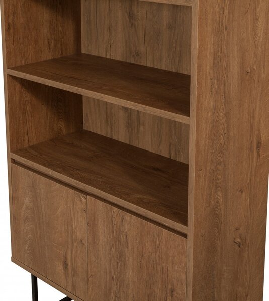 Βιβλιοθήκη Rea Walnut-Μαύρη