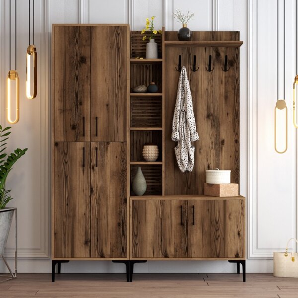 Κρεμάστρα Εισόδου Viyana Walnut
