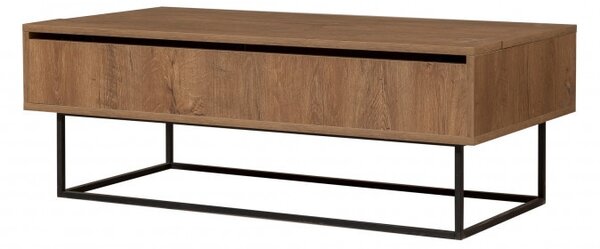 Επεκτεινόμενο τραπεζάκι σαλονιού Est Walnut-Μαύρο