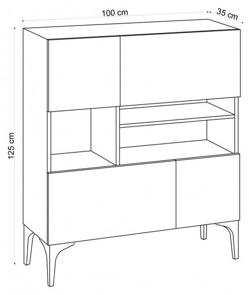 Κονσόλα Krista Sapphire Oak