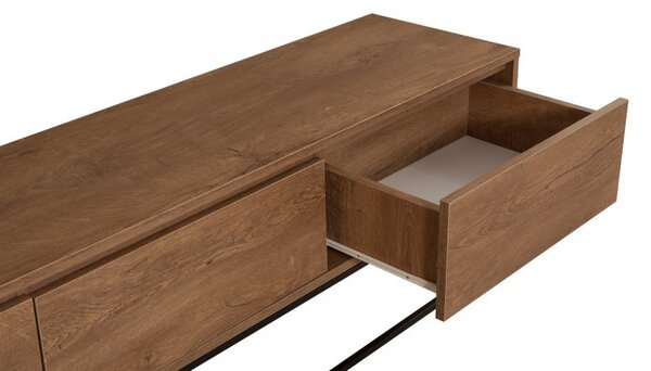 Έπιπλο TV Milo 180 Walnut-Μαύρο