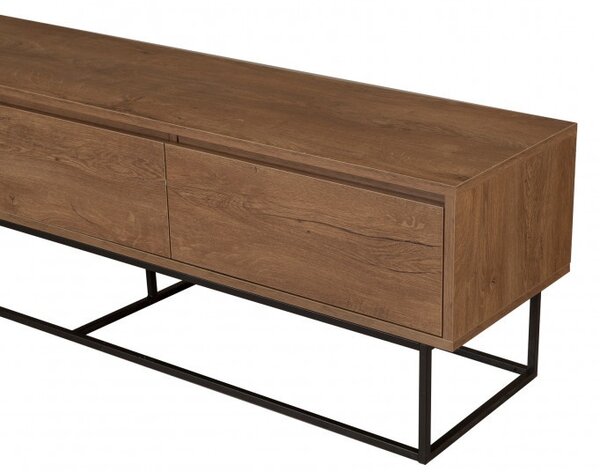 Έπιπλο TV Milo 180 Walnut-Μαύρο