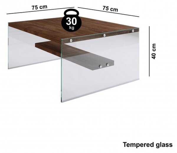 Τραπεζάκι σαλονιού S100 Walnut