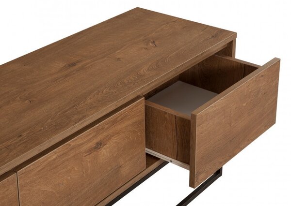 Έπιπλο TV Milo 140 Walnut-Μαύρο