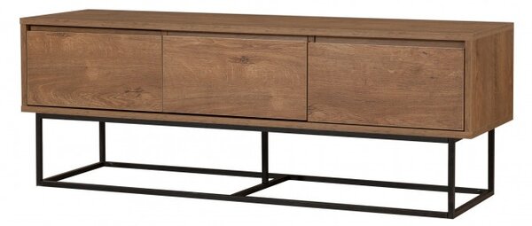 Έπιπλο TV Milo 140 Walnut-Μαύρο