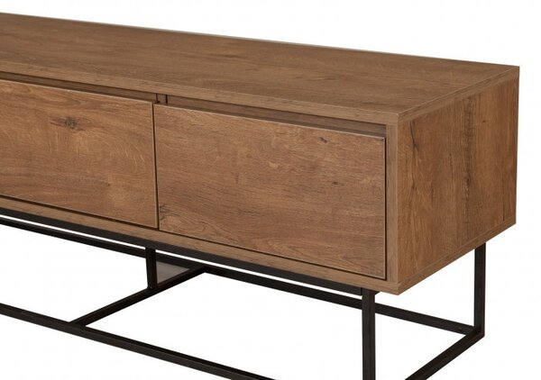 Έπιπλο TV Milo 140 Walnut-Μαύρο