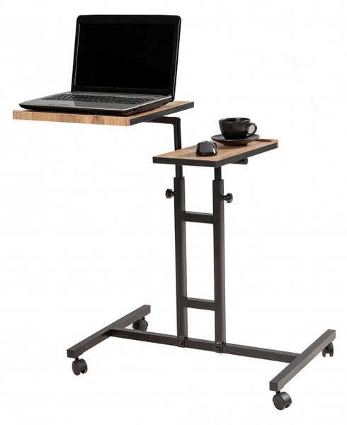 Τραπεζάκι Laptop Glen Atlantic Pine-Μαύρο