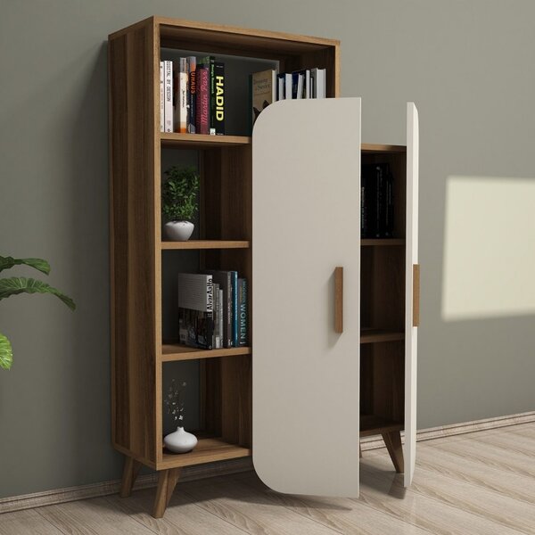 Βιβλιοθήκη Form, Walnut-Cream