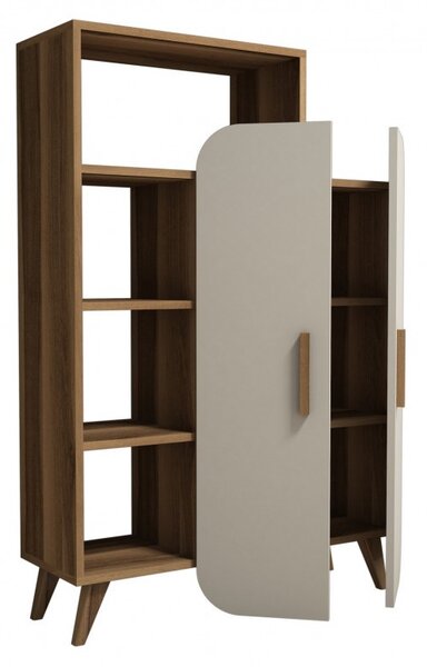 Βιβλιοθήκη Form, Walnut-Cream