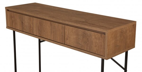 Κονσόλα Mia Walnut-Μαύρο