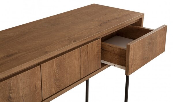 Κονσόλα Mia Walnut-Μαύρο