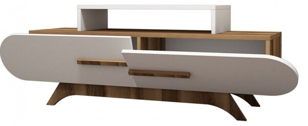 Έπιπλο TV Rose Walnut-Λευκό