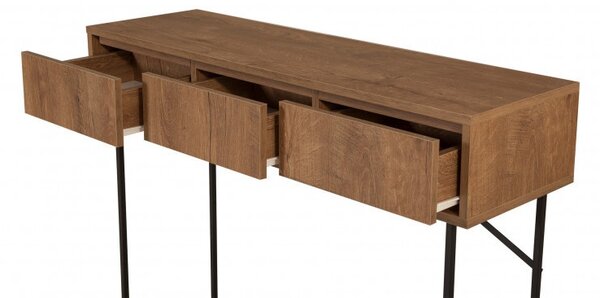 Κονσόλα Mia Walnut-Μαύρο