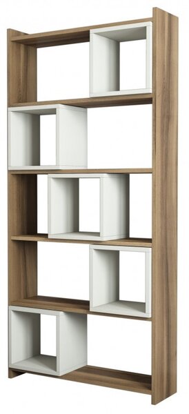 Βιβλιοθήκη Box, Walnut-Cream