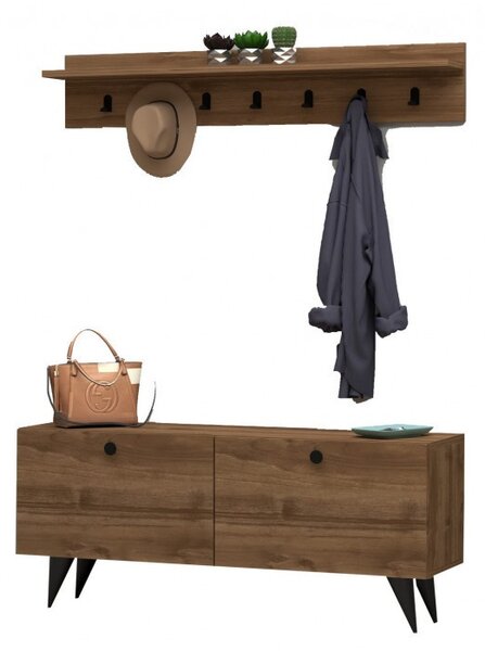 Κρεμάστρα Εισόδου Rupa Walnut