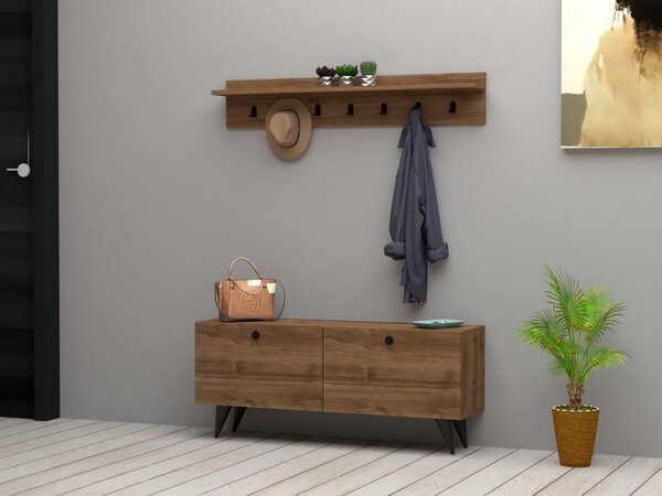 Κρεμάστρα Εισόδου Rupa Walnut