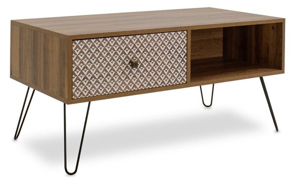 Τραπεζάκι σαλονιού Boho Walnut - Μαύρο