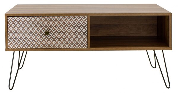 Τραπεζάκι σαλονιού Boho Walnut - Μαύρο