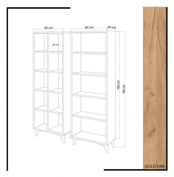 Βιβλιοθήκη Potenza Oak-Λευκή