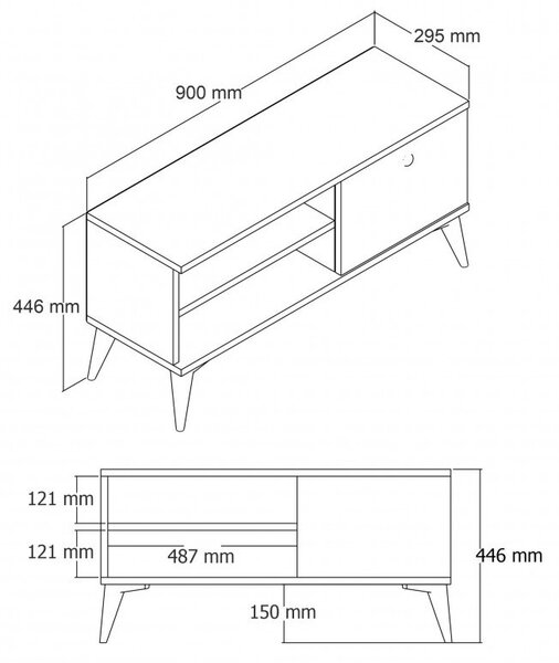 Έπιπλο TV Retro1552 Oak