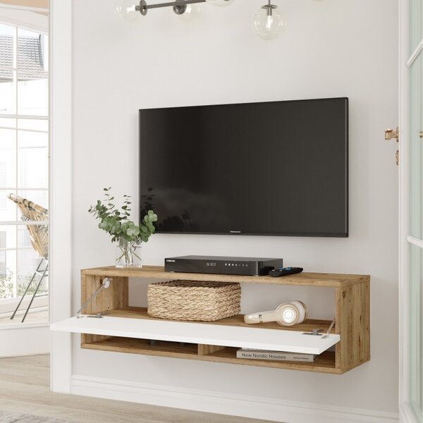 Έπιπλο TV FR13 Athlantic Pine-Λευκό
