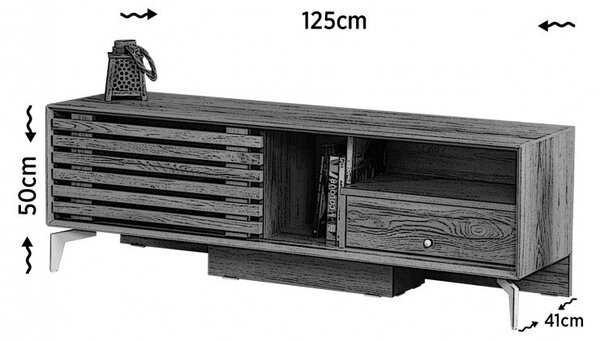 Έπιπλο TV Lulu125Lk Oak