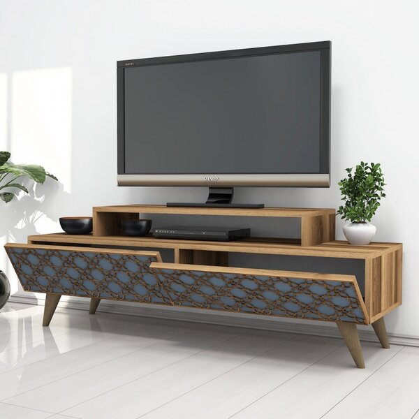 Έπιπλο TV City Walnut-Chalcedony