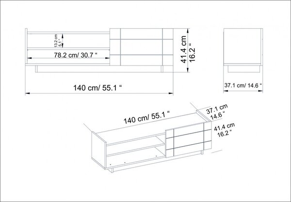 Έπιπλο TV Valantina Walnut