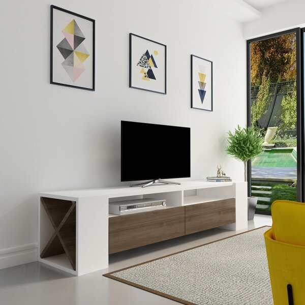 Έπιπλο TV Sosruko Walnut-Λευκό