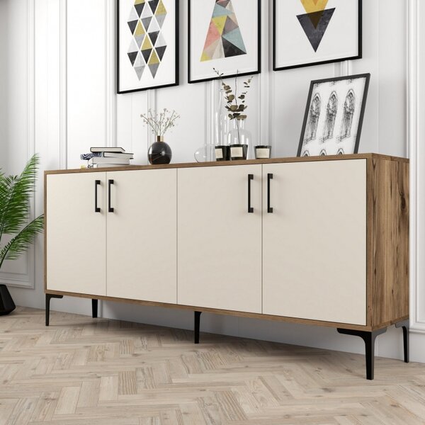 Κονσόλα Kiev Walnut-Cream
