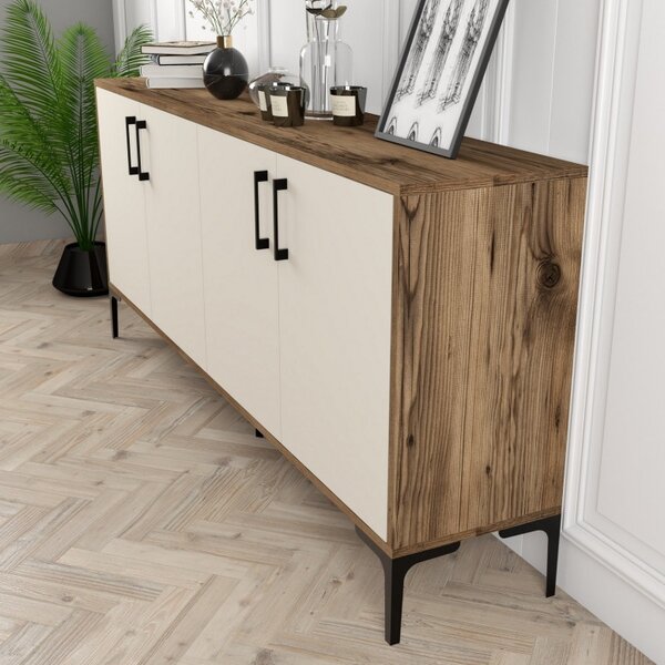 Κονσόλα Kiev Walnut-Cream